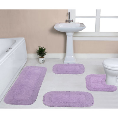 Aceyon 4 Piece Cotton Bath Rug Set