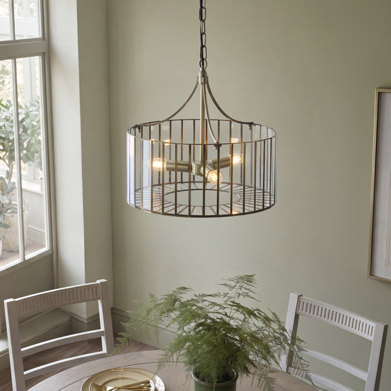 Sloane Drum Chandelier, 3 Light