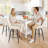 Modern Swivel Counter Height Bar Stools | Premium Faux Leather with 96° Recline, Outer Footrest, Heavy-Duty Stools for Kitchen Island & Home Bar, Scratch & Noise-Free Base-130048885-130048886