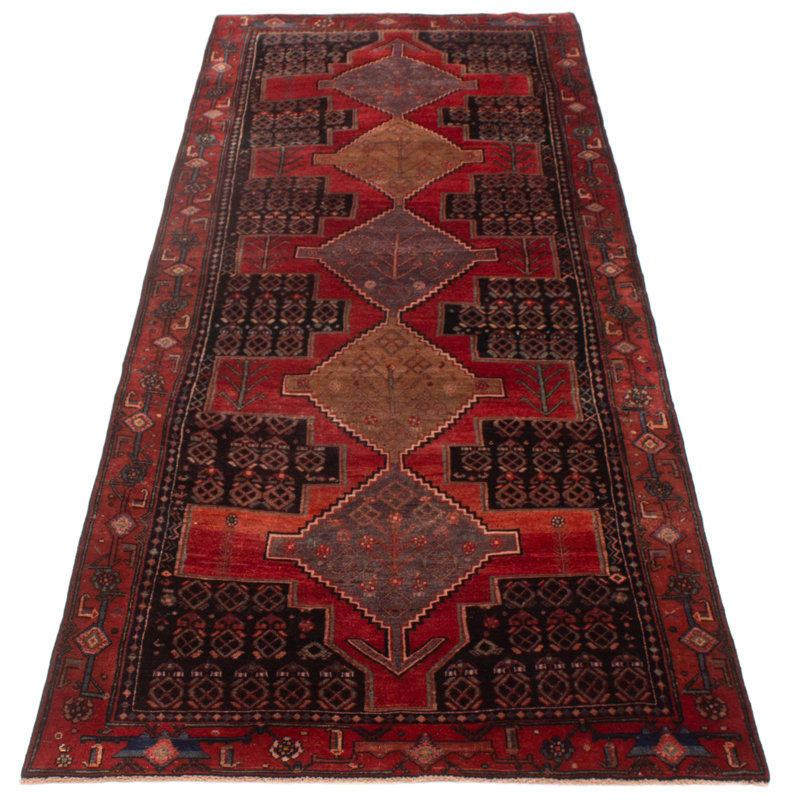 Tapis de couloir unique 4 pi 4 po x 11 pi 1 po Azaryah