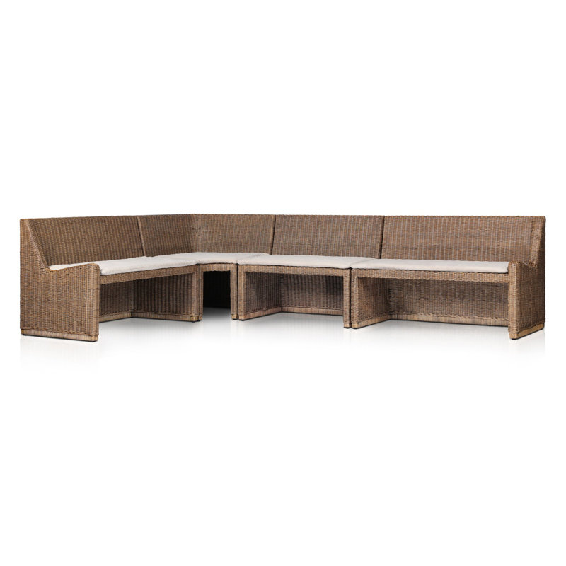 Senna 8 - Piece Upholstered L-Sectional, 32.5"H x 121.75" W x 83.25" D