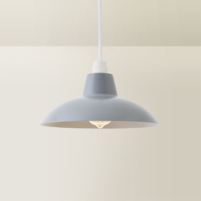 12.2cm H Metal Bowl Pendant Shade ( Clip On ), Dark Grey