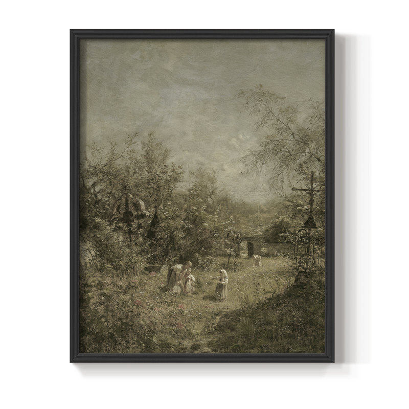 «Vintage Landscape», reproduction encadrée CL XXVI - bois massif, H 30 po x l 24 po, Noir, noir, noir, noir