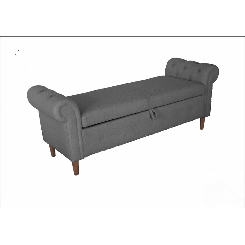 Tabouret de rangement rectangulaire multifonctionnel