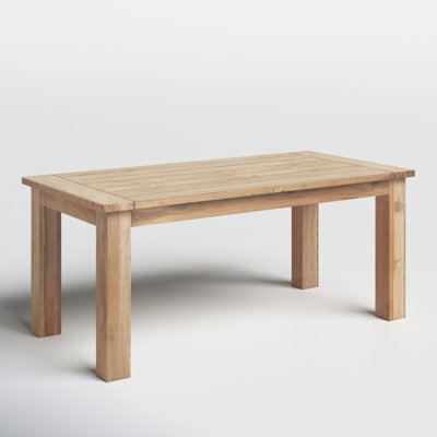 Morones Rectangular Dining Table in Solid Reclaimed Teak with Straight Legs