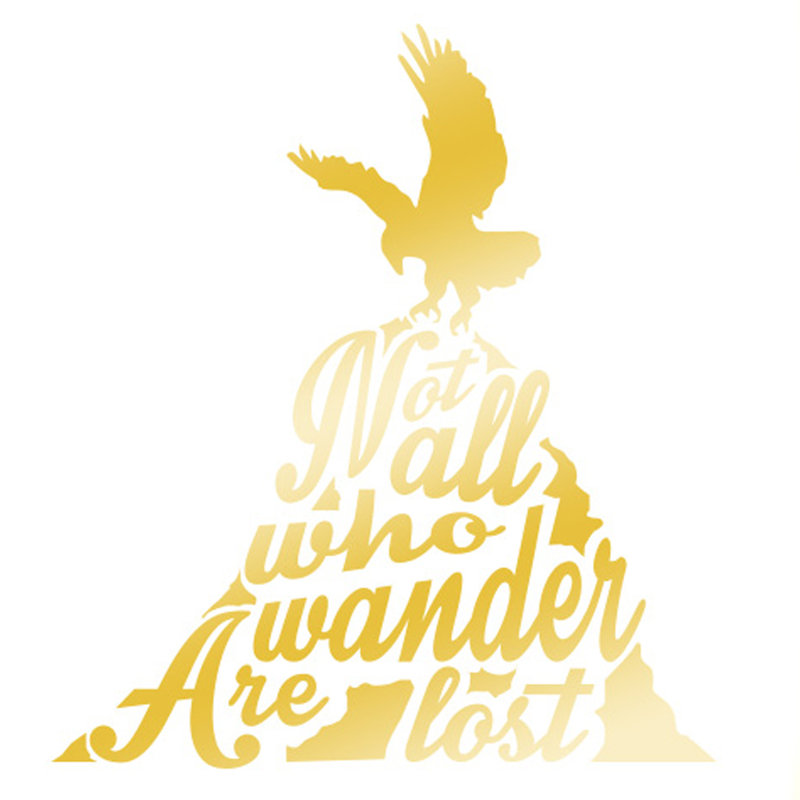 Wall Decal, Shiny Gold