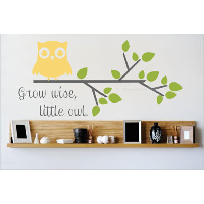 Décalcomanie murale agrandir, little hibou