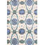 Josephine Geometric Area Rug in Blue/Ivory/Green-1443255278