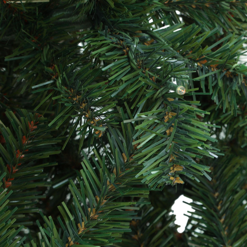 Arbre de Noël épinette pré-éclairé 7,5 pi avec 2 couleurs claires, H 7,5 pi