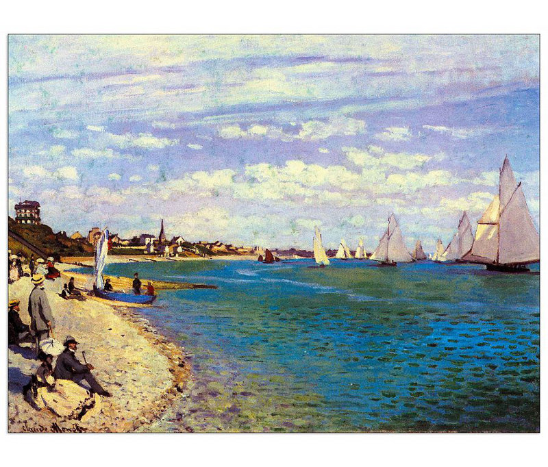 Claude Monet - Wrapped Canvas Painting, 60cm H x 80cm W x 1.8cm D