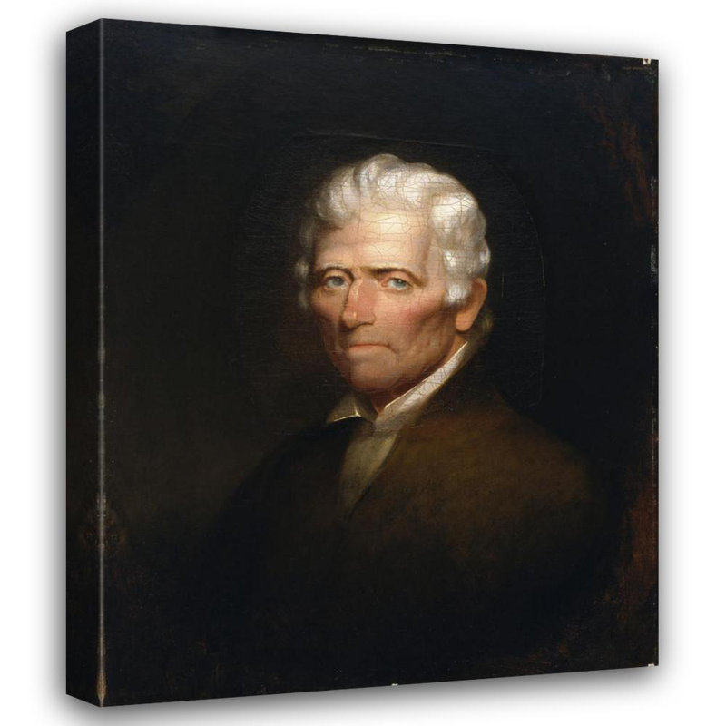 "Daniel Boone" par Chester Harding - Toile tendue avec châssis, H 24 po x l 17 po