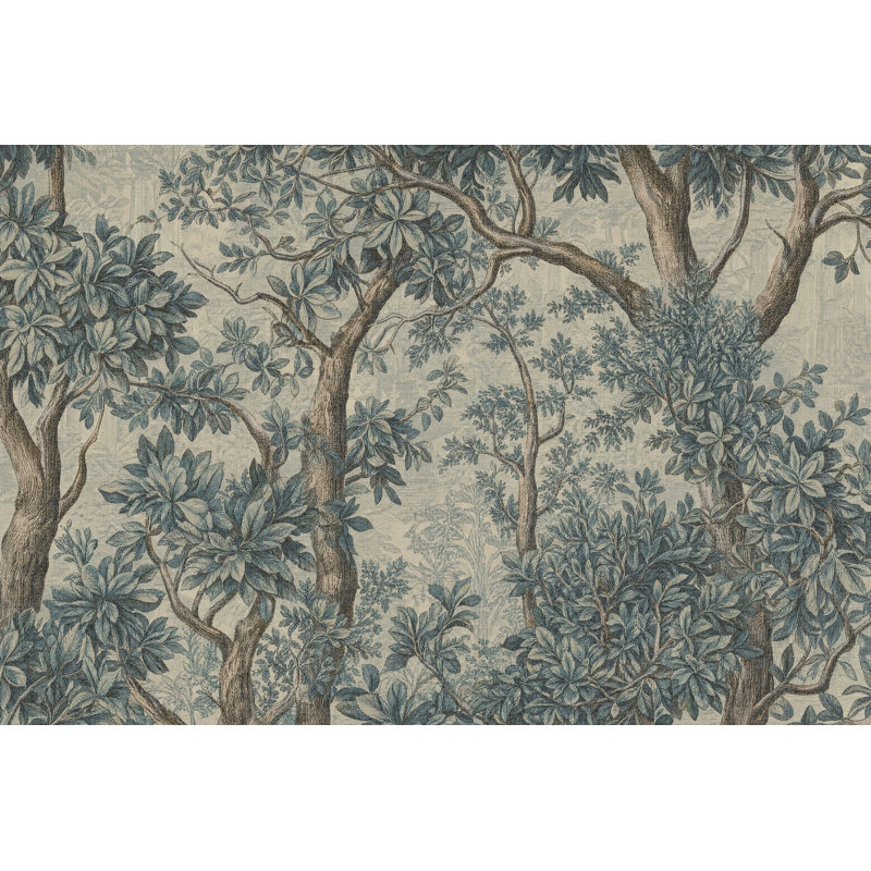Papier peint Toile Botanical Forest, 200 po x 120 po, Texturé non collé