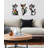 Cat Metal Wall Decor, Iron Wall Hanging for Cat Lovers, Colorful Mid-Century Geometric Retro Wall Sculpture for Living Room Bedroom Kitchen Office, 13.77 x 9.84 in