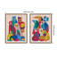 «Retro Cats & Dogs», ensemble de 2 toiles encadrées par Rachel Lee 3 Birdies Studio