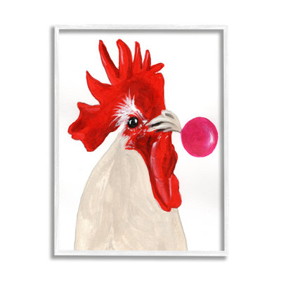 " Rooster Blowing Bubblegum " by Coco De Paris