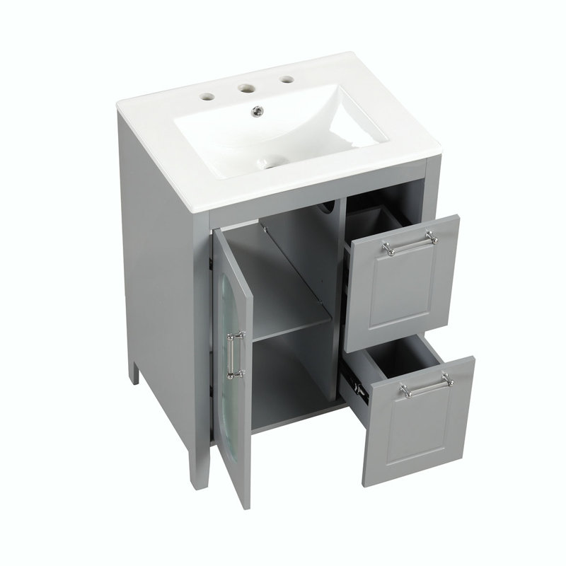 Meuble-lavabo de salle de bain avec lavabo