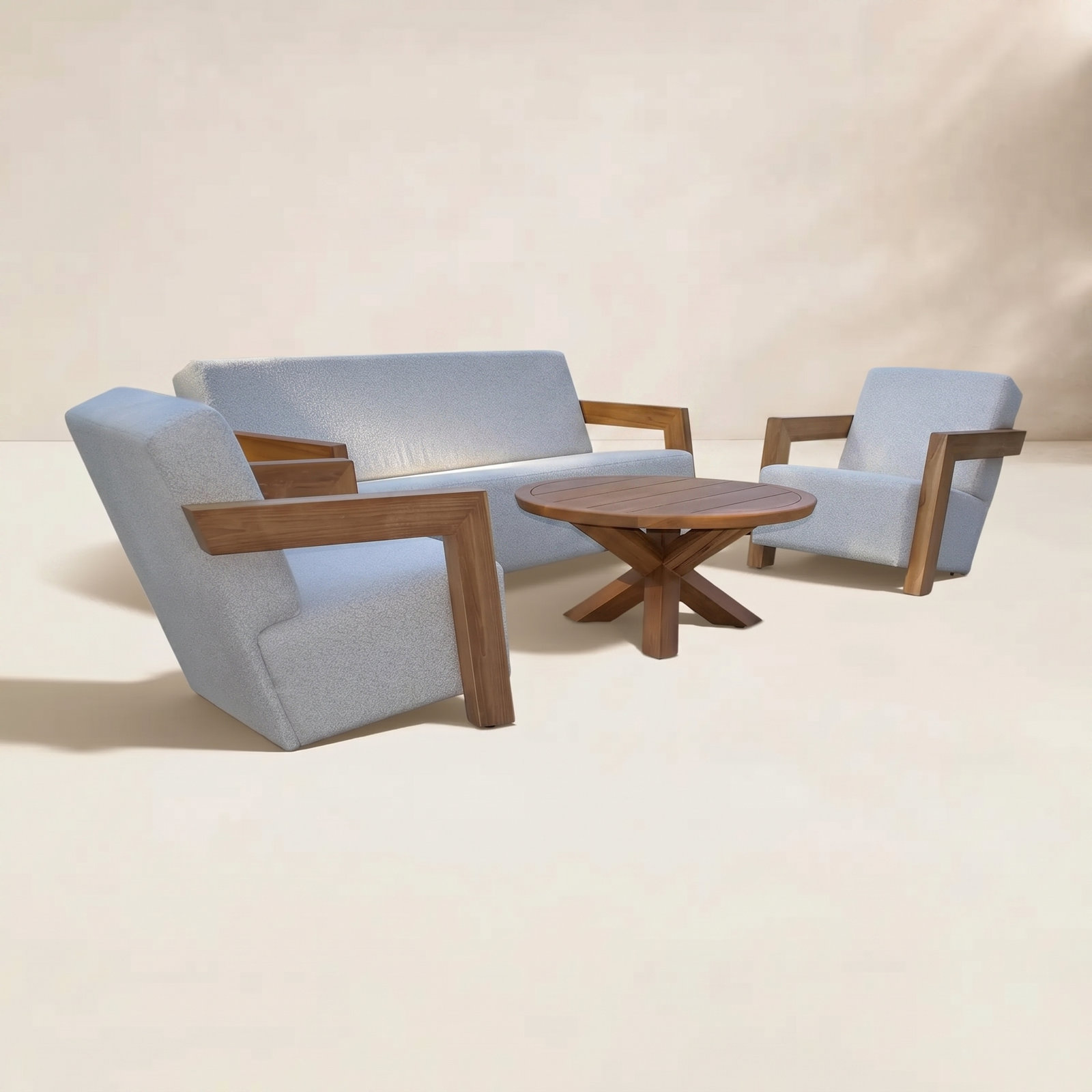 Levitt 5-Person Teak Patio Seating Group