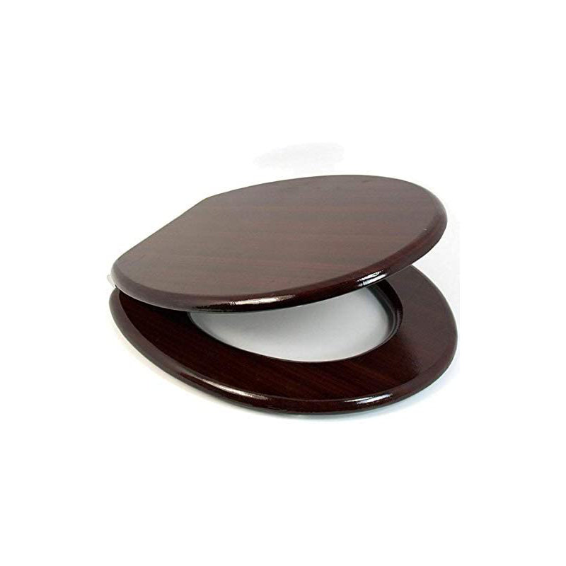 Carstens Elongated Standard Toilet Seat, Brown