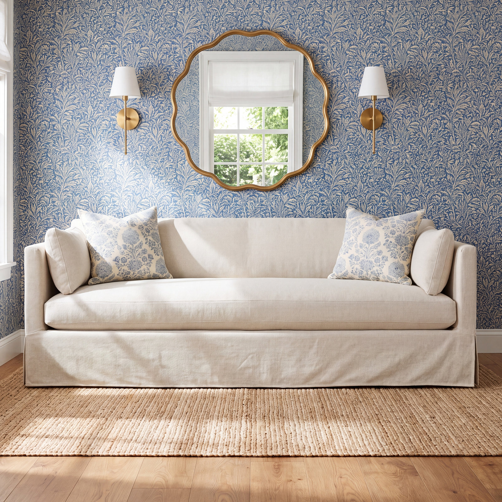 Madeline 90" Sofa, Straw (BU102-28)