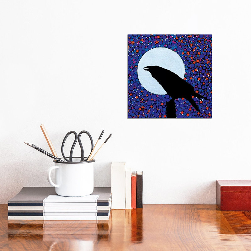 Raven's Magic by Rachel Olynuk - Gallery-Wrapped Canvas Giclée on Canvas, Canvas, 30.48 cm H x 30.48 cm W