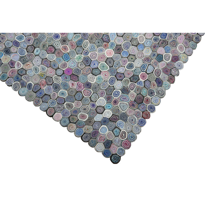 Cherlyn Polka Dots Hand Woven Area Rug, Rectangular 130 x 190cm