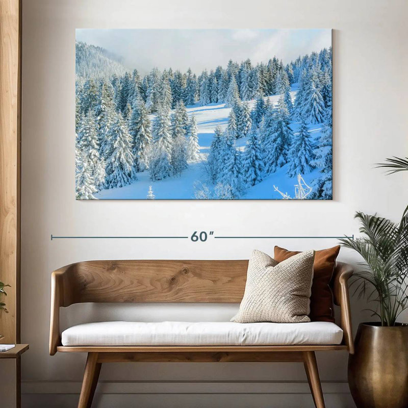 Alvord Pine Winter Wonderland, H 34 po x l 51 po