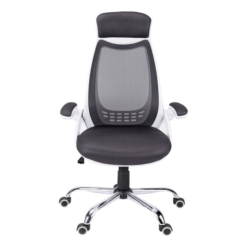 Office Chair, Silver, Polyester