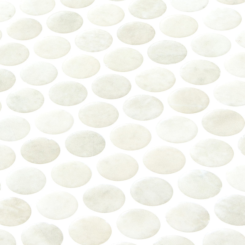 Spectre de roche 3/4 pouce Penny Silice blanc, Silice blanche