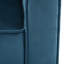 Fauteuil club en velours bleu