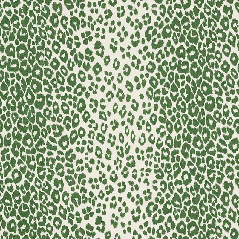 Tissu léopard emblématique, Vert
