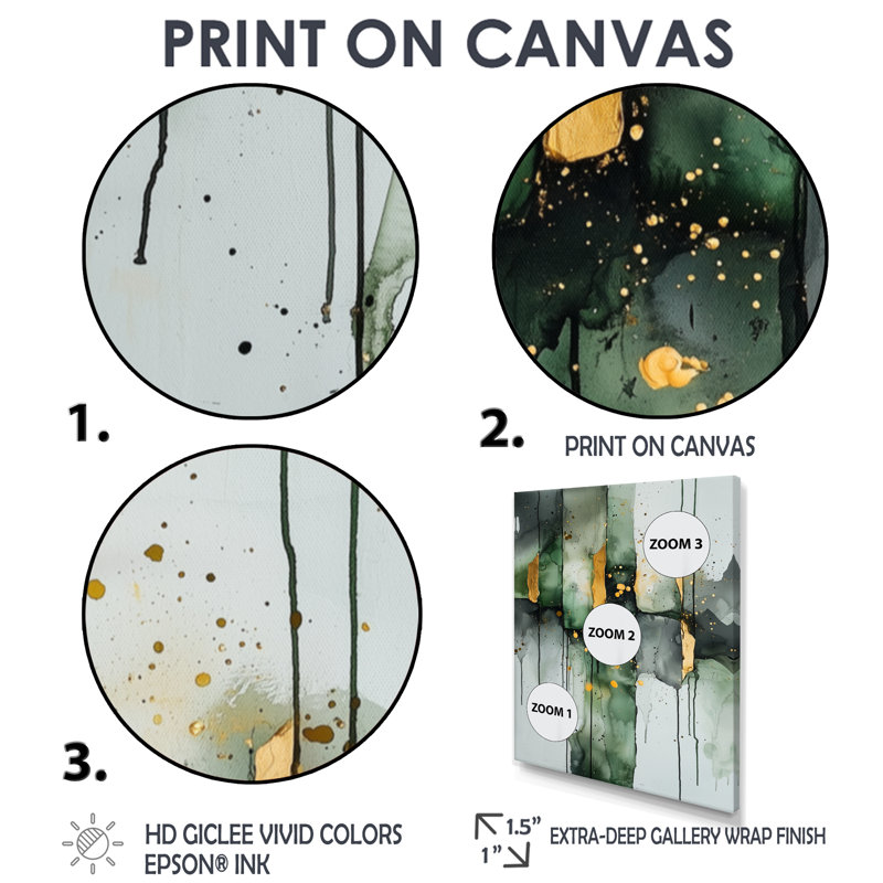 Gertz - Art mural abstrait sur toile, Argent argent, H 20 po x l 12 po, Reproduction encadrée d'une seule photo
