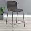 Tabouret de bar brun en faux rotin (ensemble de 2)