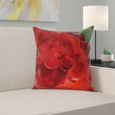 Rose Square Pillow Cover & Insert