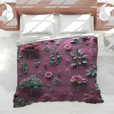 Floral Bedding Nature Comforter Bohemian