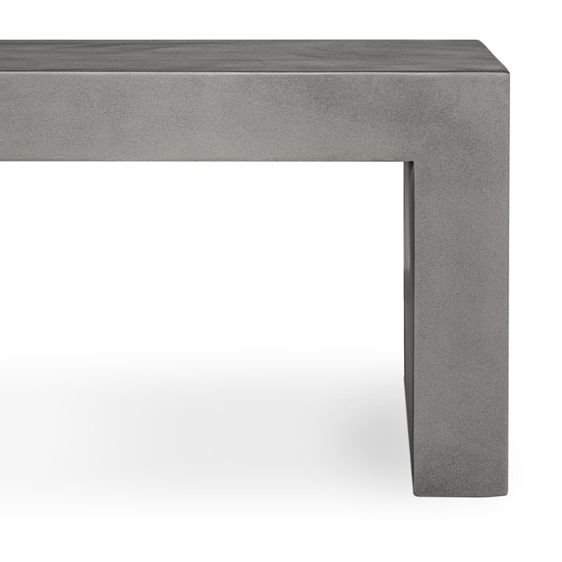 Lazarus Outdoor Dining Bench, Gray Performance
