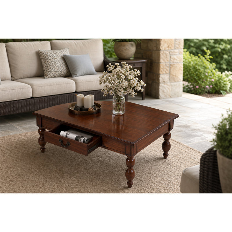 Table basse Calvera, Noyer