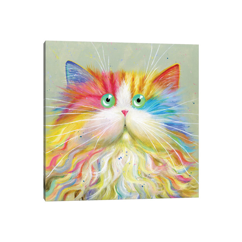 Mousta Chou by Kim Haskins - Print on Canvas, Wrapped Canvas, 30.48 cm H x 30.48 cm W x 1.91 cm D