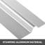 Plaques de transfert de chaleur PEX en aluminium 2 pi dans un ensemble de système de chauffage par le sol L 24 po x l 4,25 po
