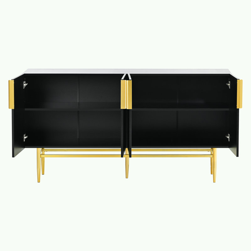 Prahlad 60'' Console Table, Black