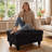 Rectangular Storage Ottoman Bench With Hinged Lid, Faux Leather Footrest For Living Room, Bedroom, Entryway, Black, 35"X23.5"X17.5"-487872968