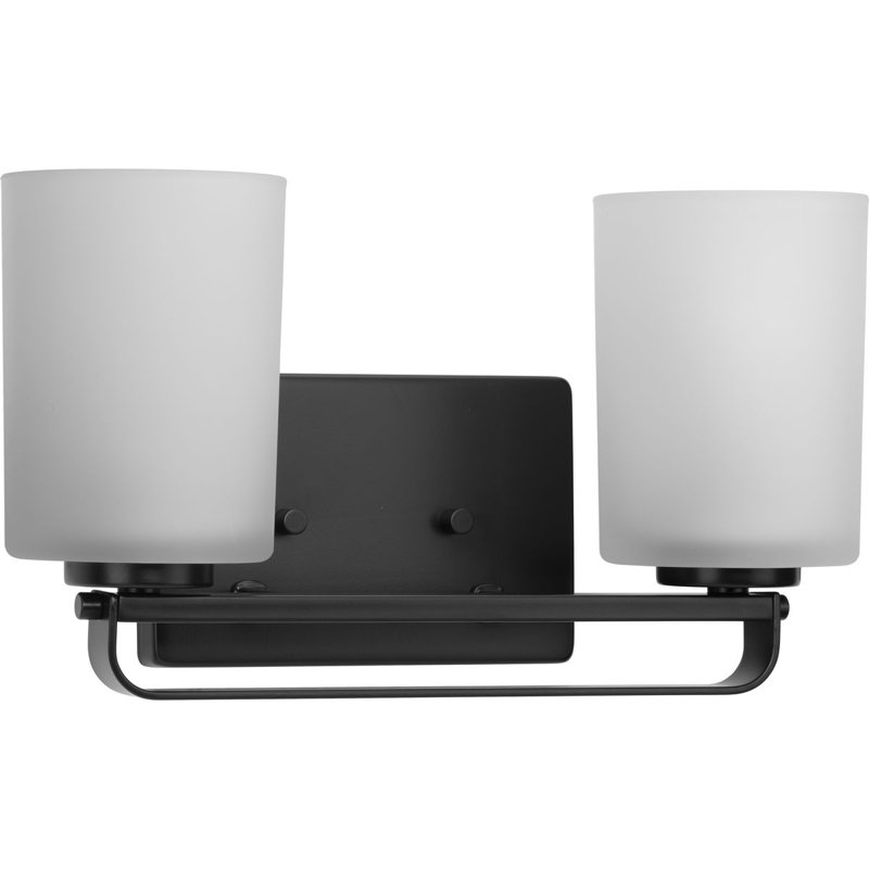 2 - Light Dimmable Vanity Light, Matte Black