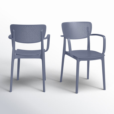Farrah Stacking Patio Dining Armchair