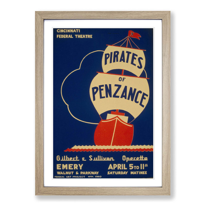 Single Picture Frame Print, Oak