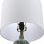 Lampe de table en céramique verte avec abat-jour tambour