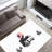 Chic Non-Woven Soft Printed Rug Featuring a Sophisticated Monochrome Geometric Design for a Contemporary Home Decor Accent Piece-125781759