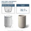 Grand pot / pot rond en béton avec trous de drainage-614083830-621437560