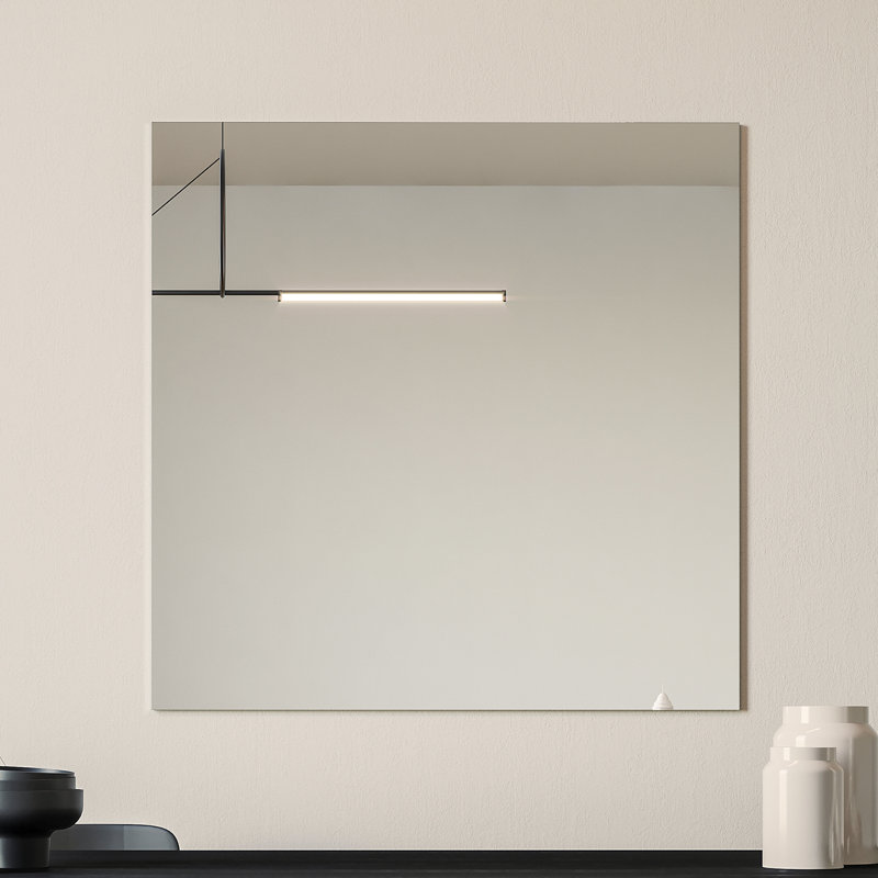 Miroir carré sans cadre 30 po x 30 po Eviva, 30 po x 30 po