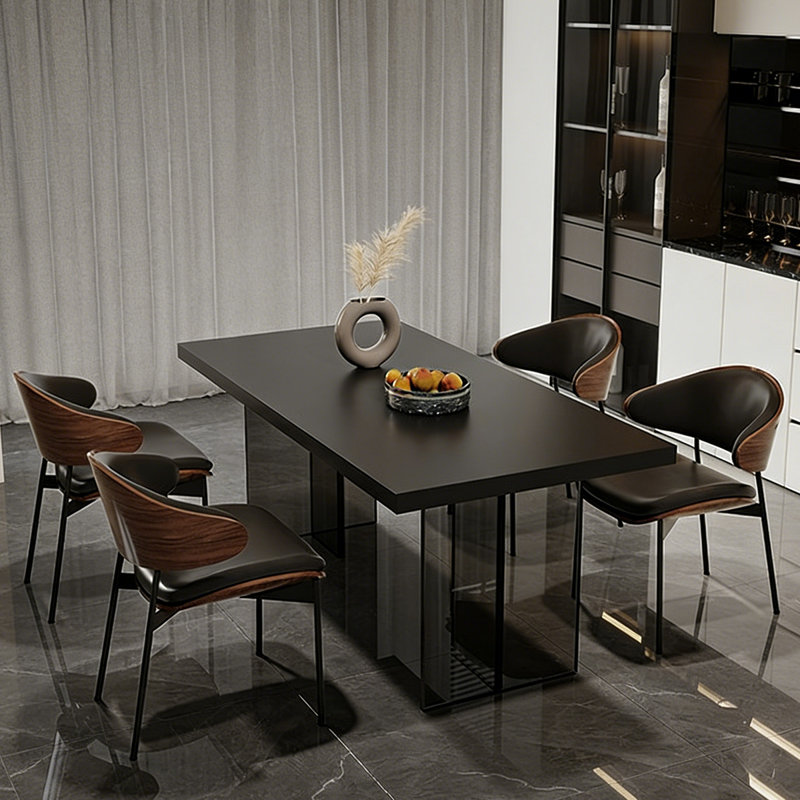 Table de salle à manger moderne et sophistiquée, 29,53 po H x 55,12 po L x 31,5 po l