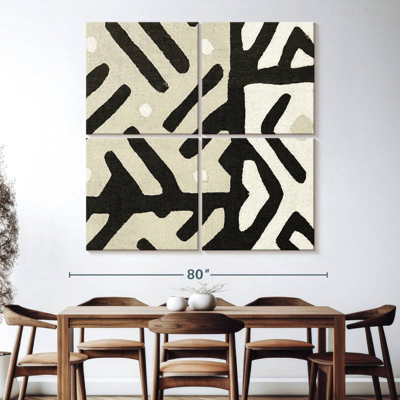 Avery Kuba Cloth II Neutral, 74" H x 74" W