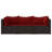 24.8'' Wide Patio Sectional Set with Cushions-1569880822-1569880823